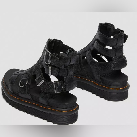 Dr Martens OLSON ZIPPED LEATHER STRAP SANDALS - Picture 2 of 12